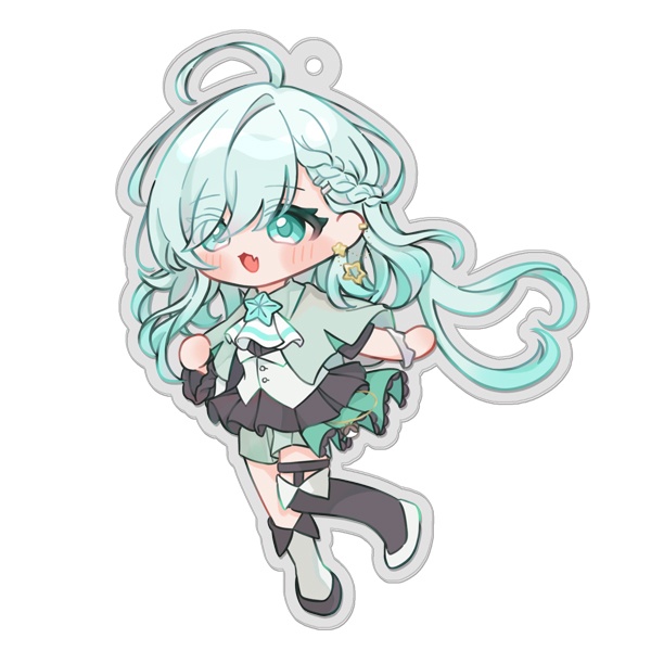 【祇城レイ】アイドル衣装アクリルキーホルダー【受注生産】