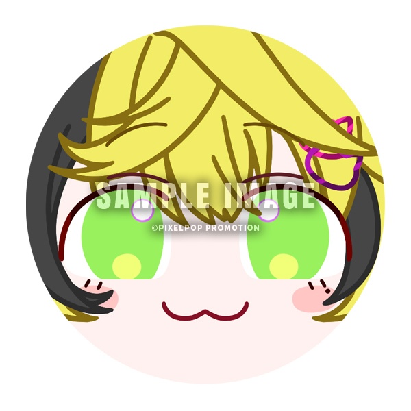 【シャノワール=A=シュンゴ】ぷにぷに缶バッジ【受注生産】