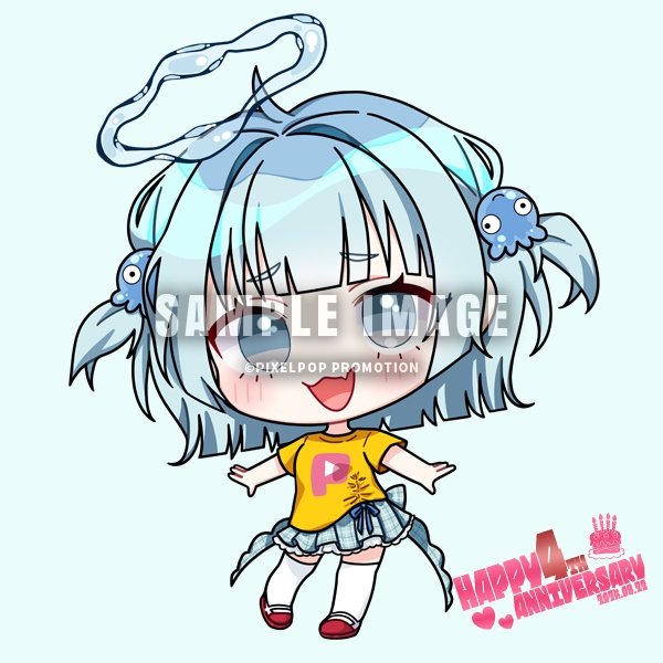 【4周年記念】ピクポTアクリルキーホルダー【受注生産】