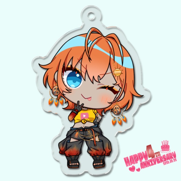 【4周年記念】ピクポTアクリルキーホルダー【受注生産】