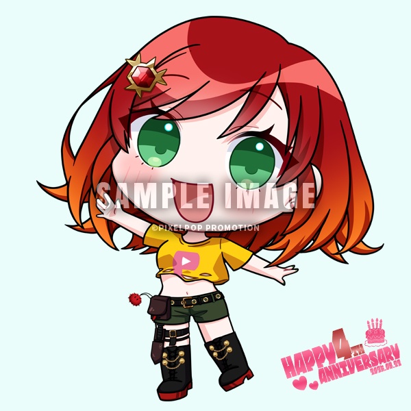 【4周年記念】ピクポTアクリルキーホルダー【受注生産】