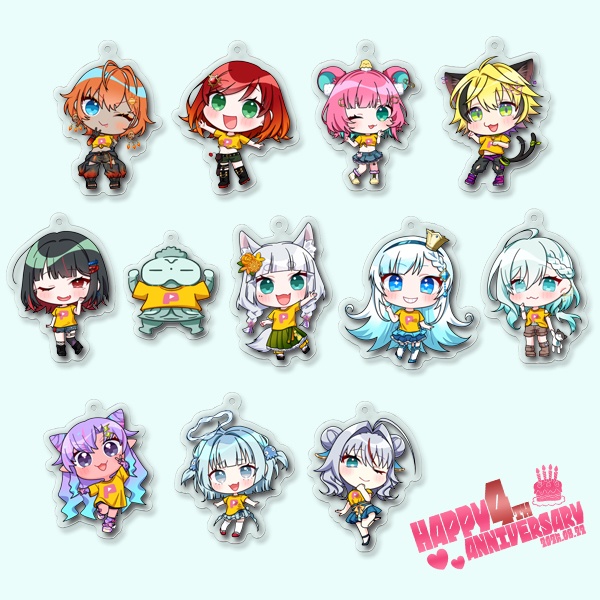 【4周年記念】ピクポTアクリルキーホルダー【受注生産】
