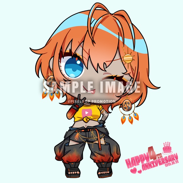 【4周年記念】ピクポTアクリルキーホルダー【受注生産】