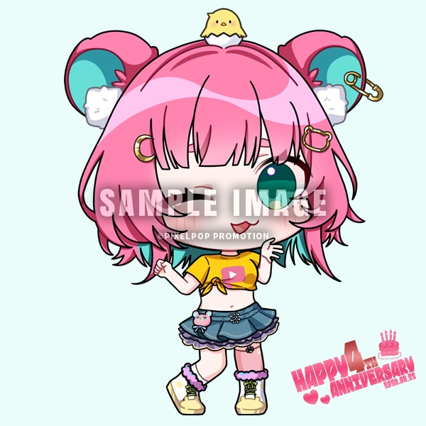 【4周年記念】ピクポTアクリルキーホルダー【受注生産】