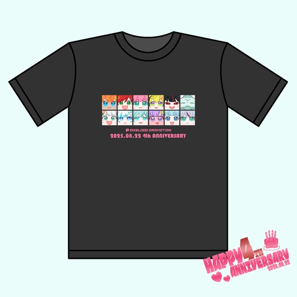 【4周年記念】4周年記念Tシャツ【受注生産】