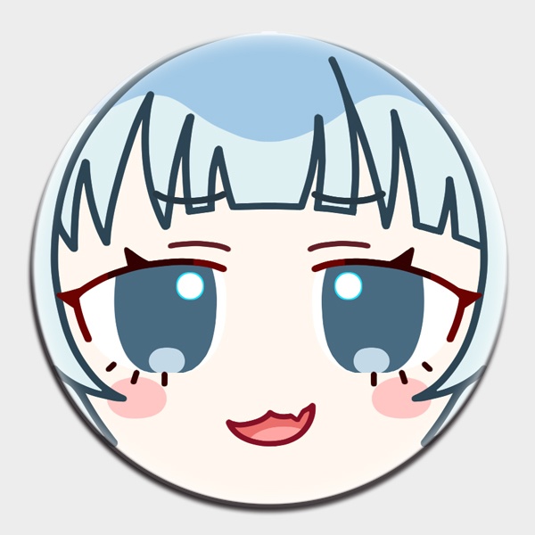 【海月ナノ】ぷにぷに缶バッジ【受注生産】