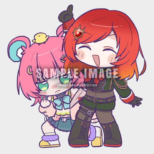 【Murra&くまのこぴぴこ】"おなじものを見てるふたり"アクリルキーホルダー【受注生産】