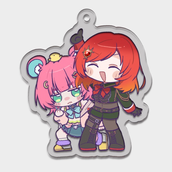 【Murra&くまのこぴぴこ】"おなじものを見てるふたり"アクリルキーホルダー【受注生産】