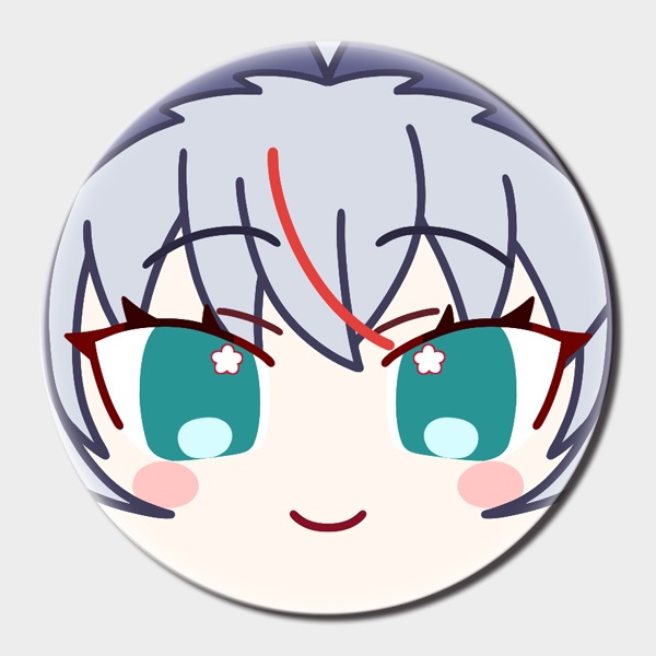 【白鶴ちい】ぷにぷに缶バッジ【受注生産】