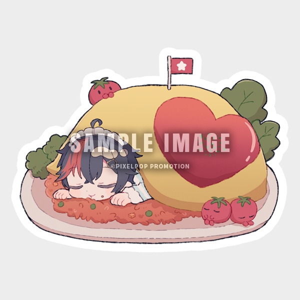 【宵宮怜織】いろんなよみや(とねこ)フレークシールセット【受注生産】