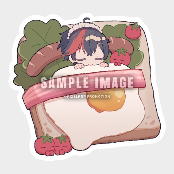 【宵宮怜織】いろんなよみや(とねこ)フレークシールセット【受注生産】