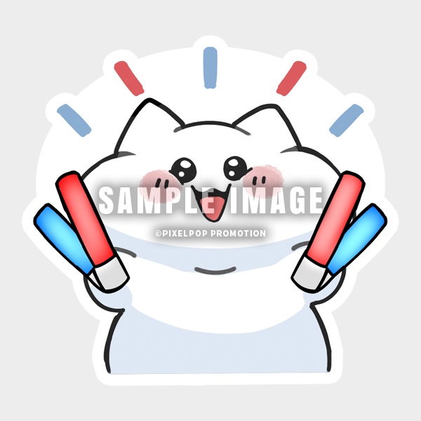 【宵宮怜織】いろんなよみや(とねこ)フレークシールセット【受注生産】