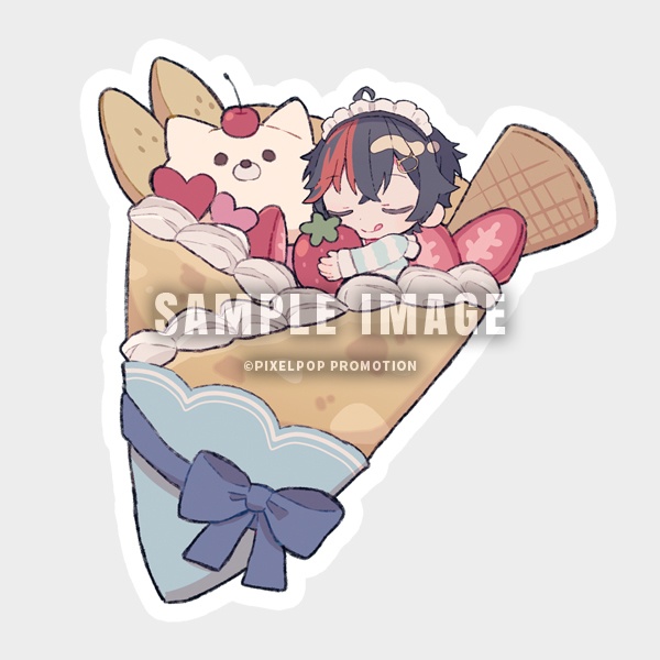 【宵宮怜織】いろんなよみや(とねこ)フレークシールセット【受注生産】