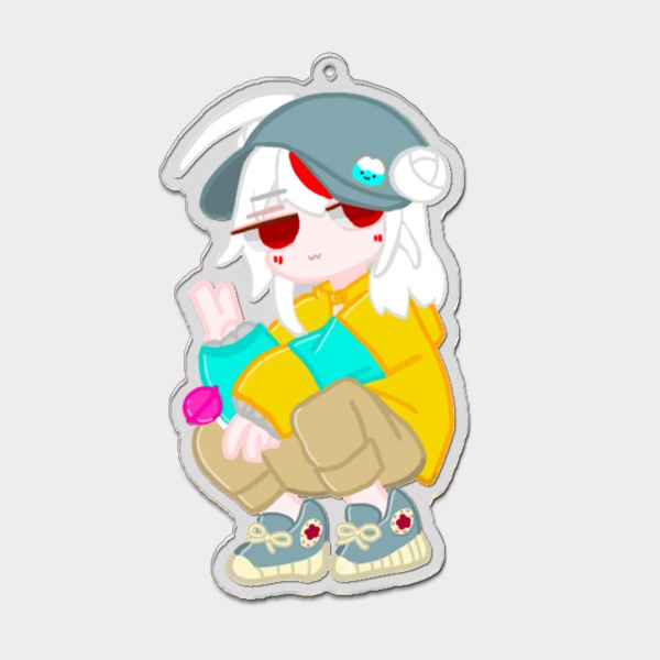 【白鶴ちい】こんなつるちはどうですか?これからもよろしく頼むぜ?アクリルキーホルダー【受注生産】