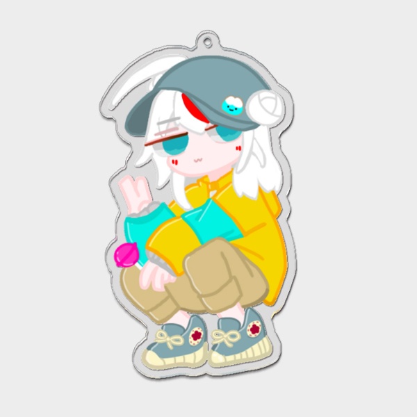 【白鶴ちい】こんなつるちはどうですか?これからもよろしく頼むぜ?アクリルキーホルダー【受注生産】