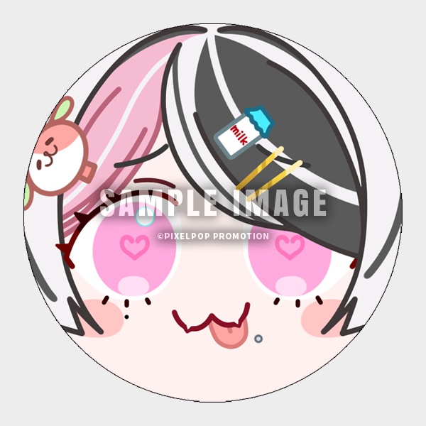 【吉備岡もぅも】ぷにぷに缶バッジ【受注生産】