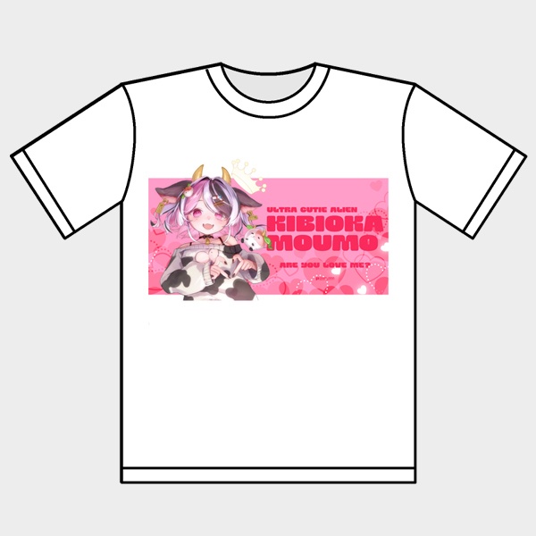 【吉備岡もぅも】らぶりーもぅも オリジナルTシャツ
