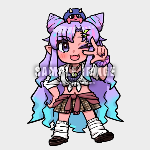 【ピクポ5期生】宀于ʖˋズッ`⊂も★JK アクリルキーホルダー【受注生産】