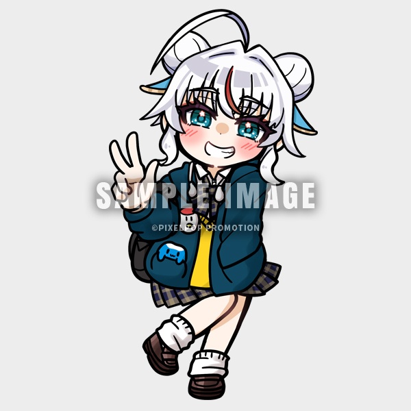 【ピクポ5期生】宀于ʖˋズッ`⊂も★JK アクリルキーホルダー【受注生産】