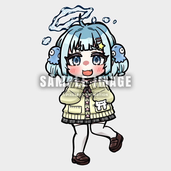【ピクポ5期生】宀于ʖˋズッ`⊂も★JK アクリルキーホルダー【受注生産】