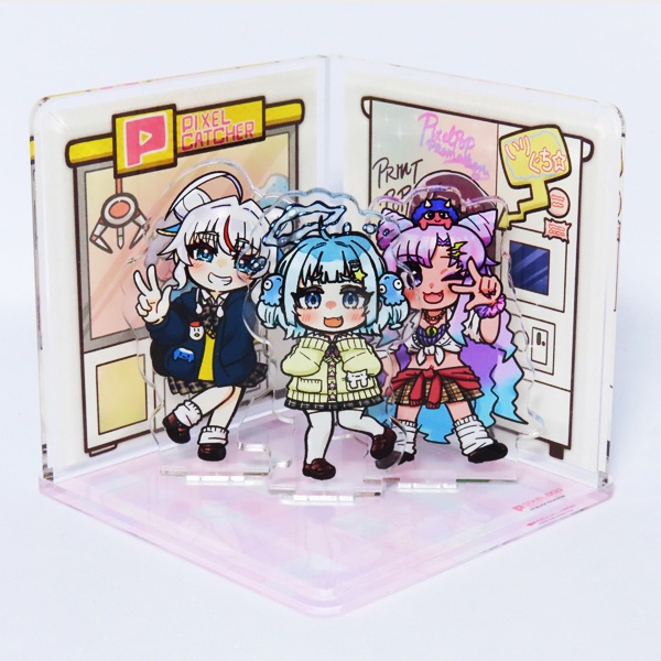 【ピクポ5期生】宀于ʖˋズッ`⊂も★JKミニキャラジオラマセット【受注生産】