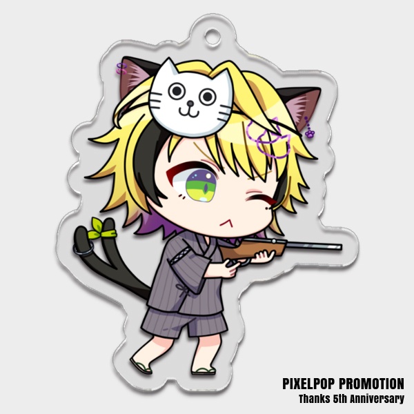 【ピクポ5周年】ピクメンSUMMERミニキャラアクリルキーホルダー【受注生産】