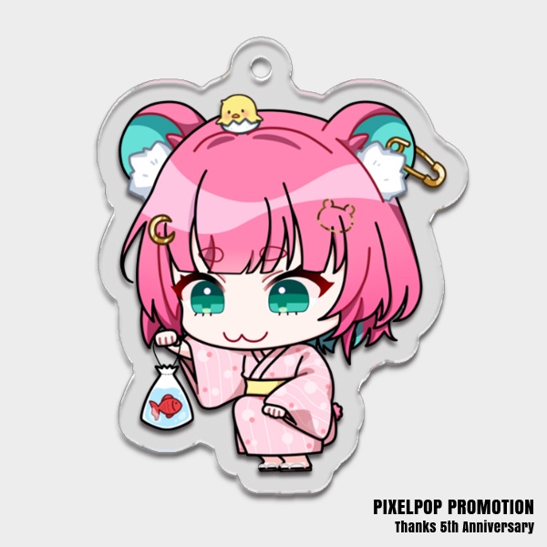 【ピクポ5周年】ピクメンSUMMERミニキャラアクリルキーホルダー【受注生産】