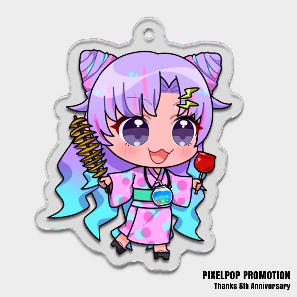 【ピクポ5周年】ピクメンSUMMERミニキャラアクリルキーホルダー【受注生産】