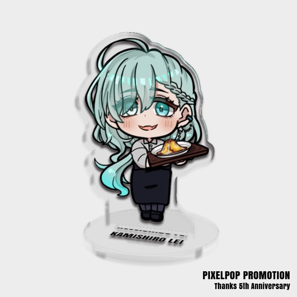 【ピクポ5周年】ピクメンファミレス店員Ver.ミニアクリルスタンド【受注生産】