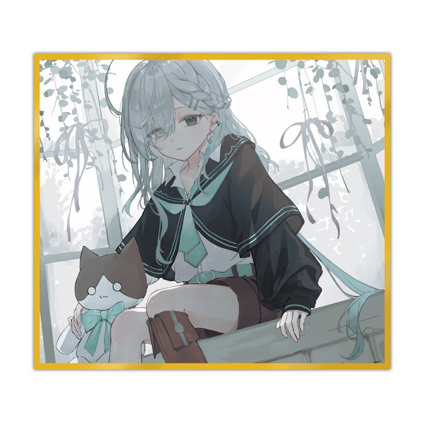 【祇城レイ】直筆サイン入り色紙【受注生産】
