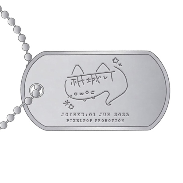 【祇城レイ】複製サインドッグタグ【受注生産】