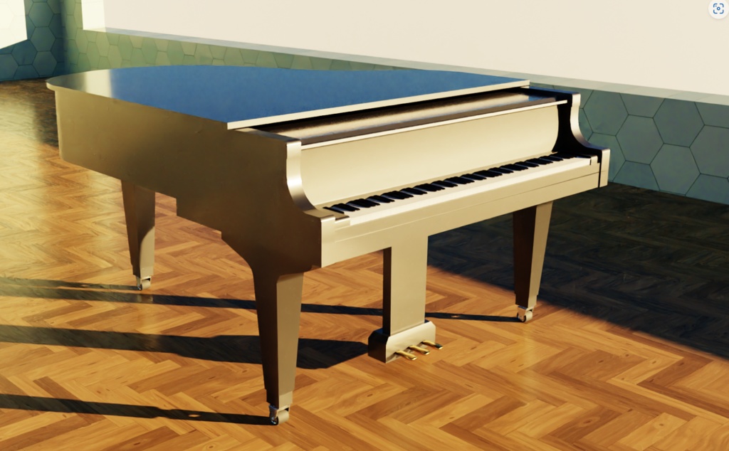 Blenderでピアノアニメーションを付けるアドオン『HarmonyKeys』