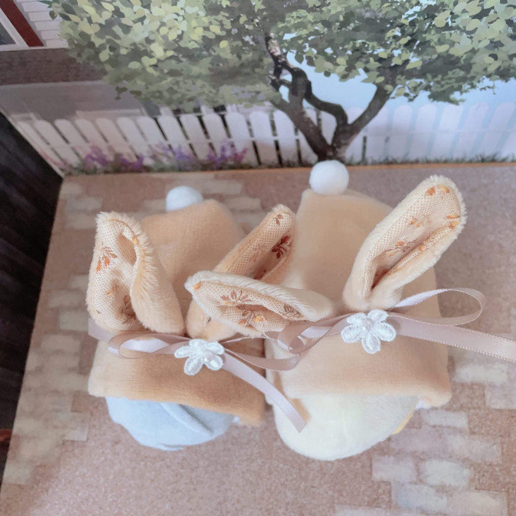 もちマス用着ぐるみ 茶系ウサギ