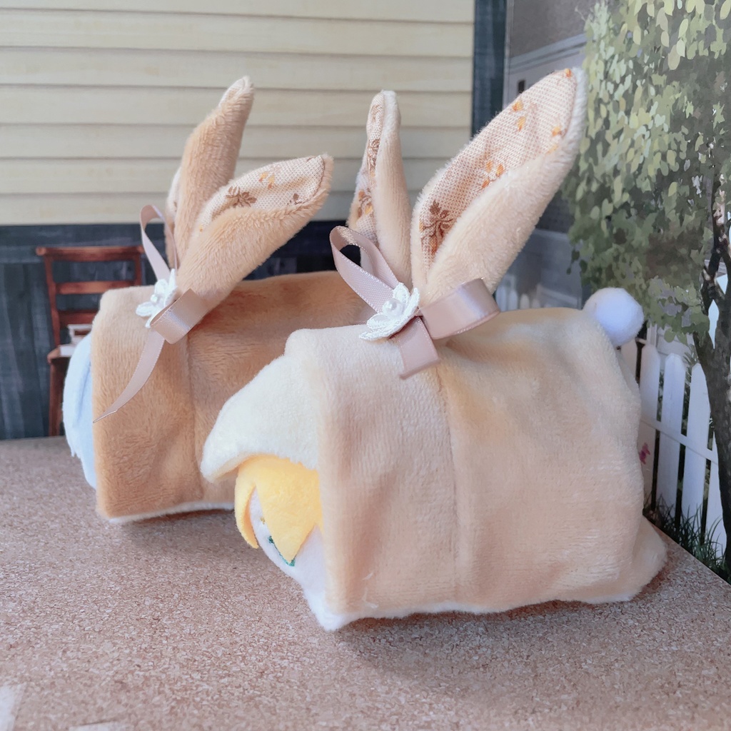 もちマス用着ぐるみ 茶系ウサギ