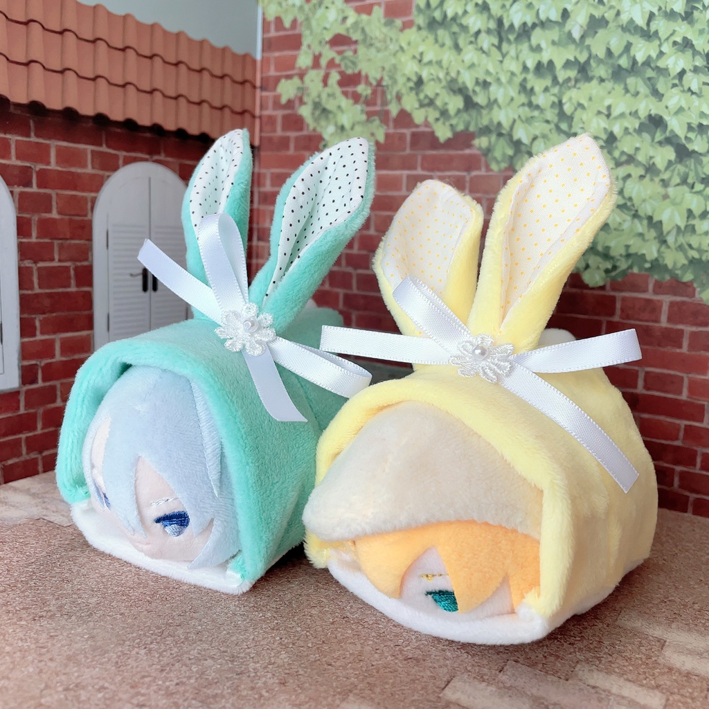 もちマス用着ぐるみ(ミントグリーン&ライトイエロー)