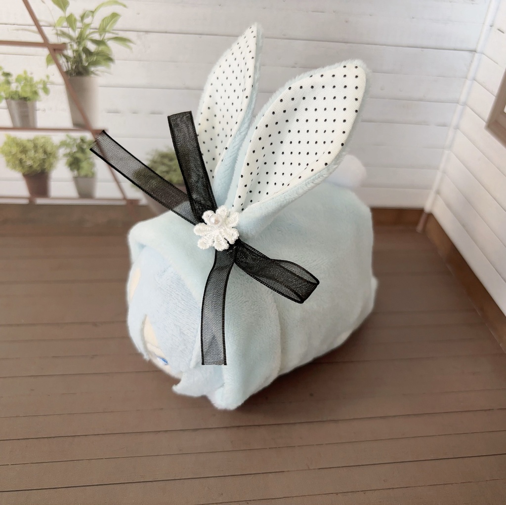 もちもちマスコット用ウサギの着ぐるみ(サックス)