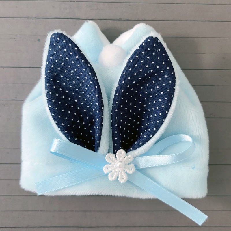 もちもちマスコット用ウサギの着ぐるみ(サックス)