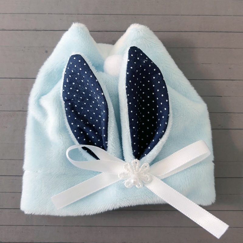 もちもちマスコット用ウサギの着ぐるみ(サックス)