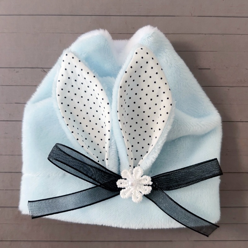 もちもちマスコット用ウサギの着ぐるみ(サックス)