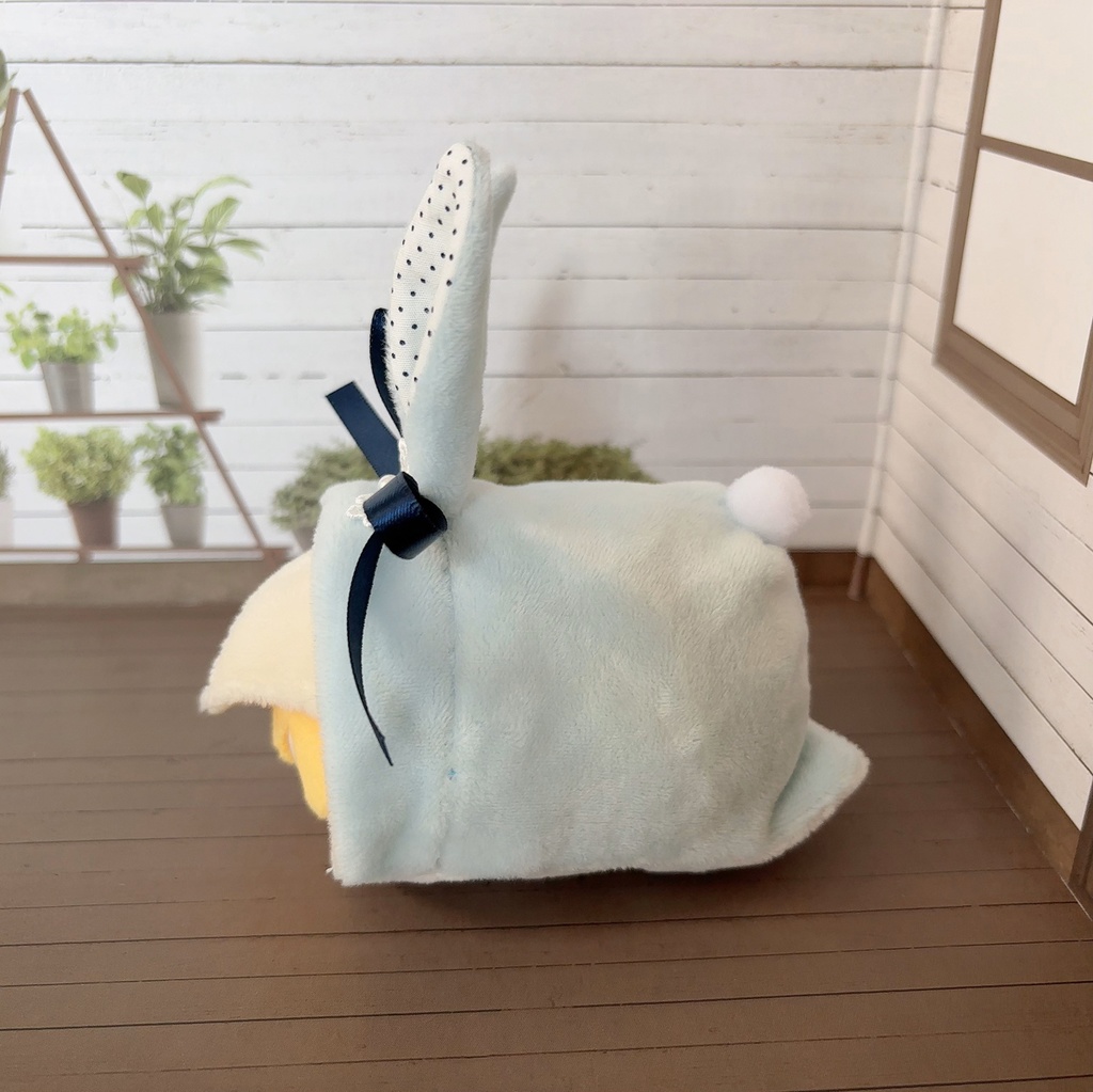 もちもちマスコット用ウサギの着ぐるみ(サックス)