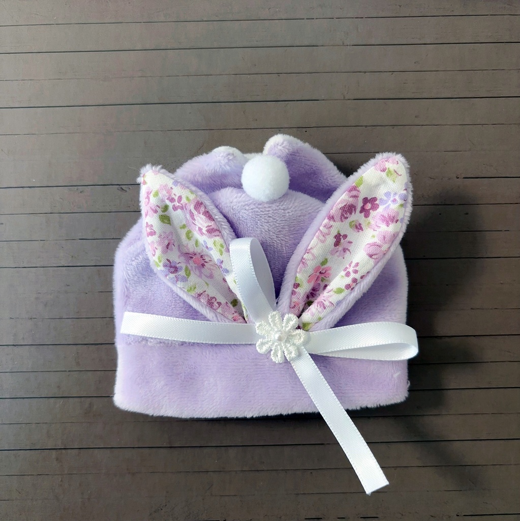 もちもちマスコット用ウサギの着ぐるみ(薄紫)