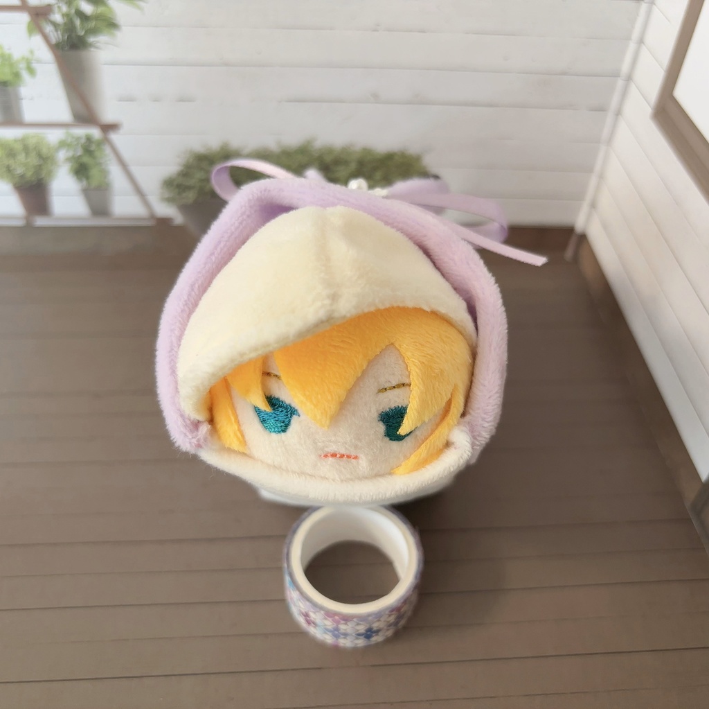 もちもちマスコット用ウサギの着ぐるみ(薄紫)