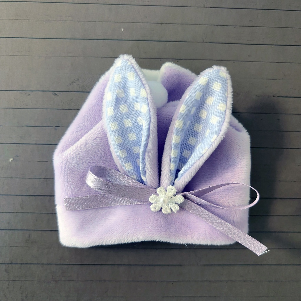 もちもちマスコット用ウサギの着ぐるみ(薄紫)