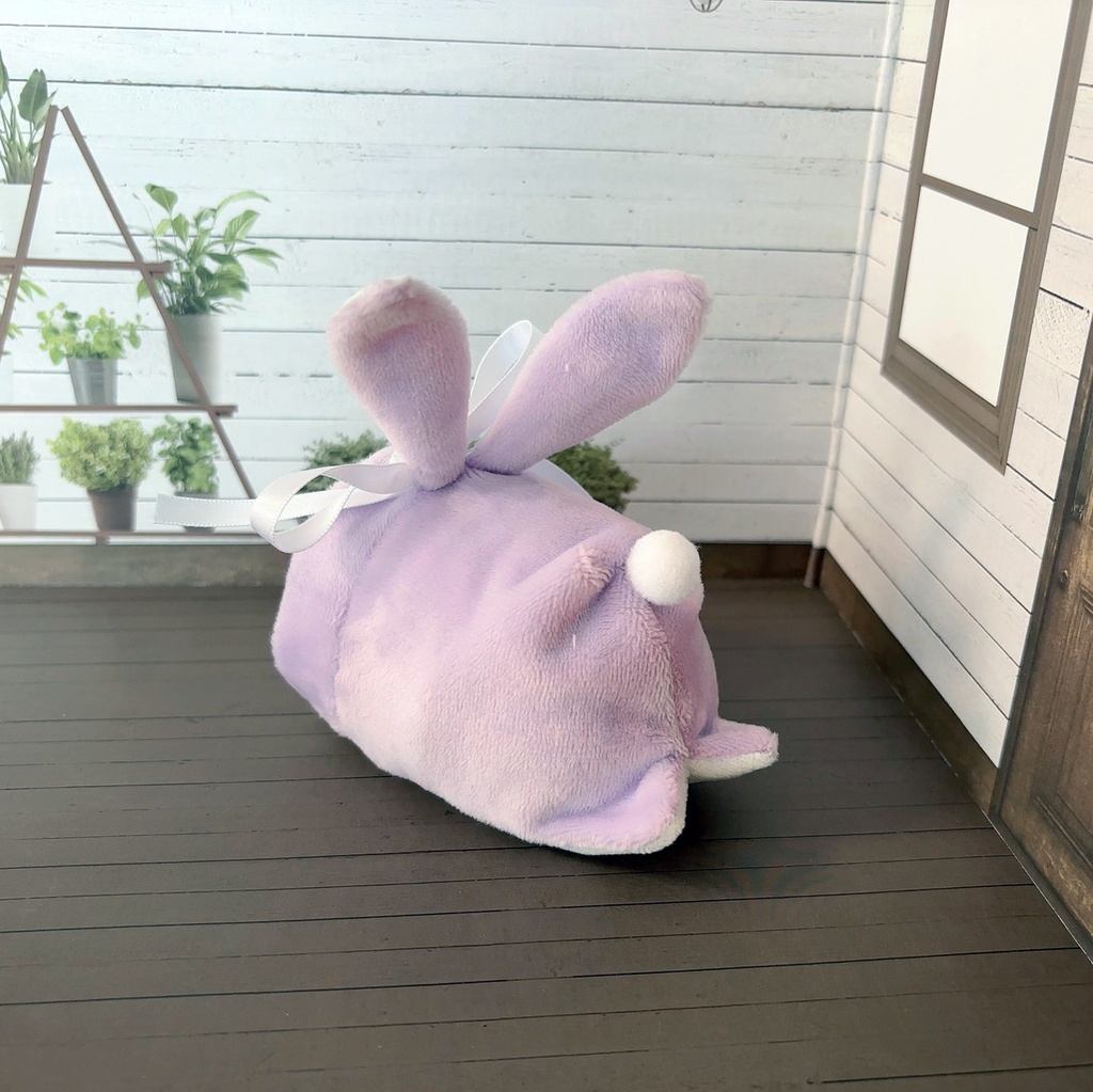 もちもちマスコット用ウサギの着ぐるみ(薄紫)
