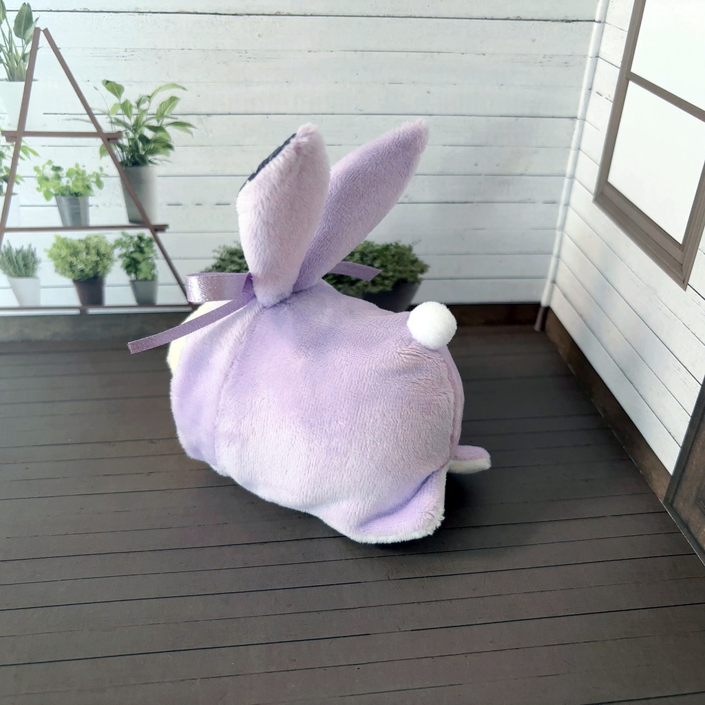 もちもちマスコット用ウサギの着ぐるみ(薄紫)