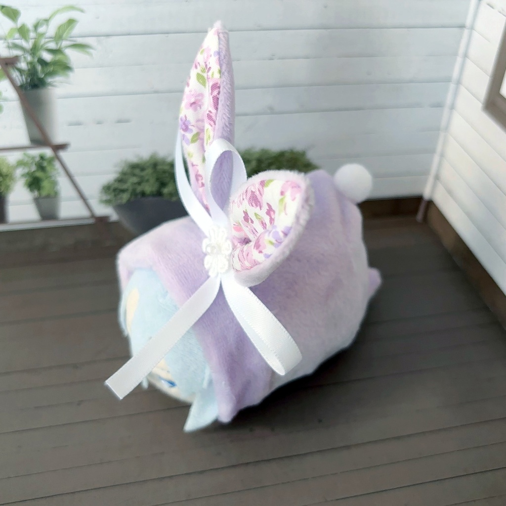 もちもちマスコット用ウサギの着ぐるみ(薄紫)