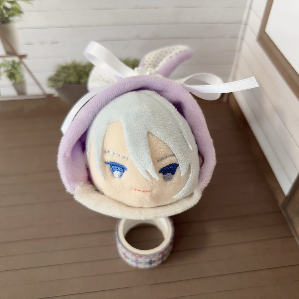 もちもちマスコット用ウサギの着ぐるみ(薄紫)