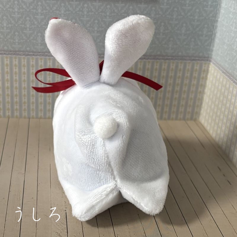 もちもちマスコット用ウサギの着ぐるみ(ホワイト&ピンク)