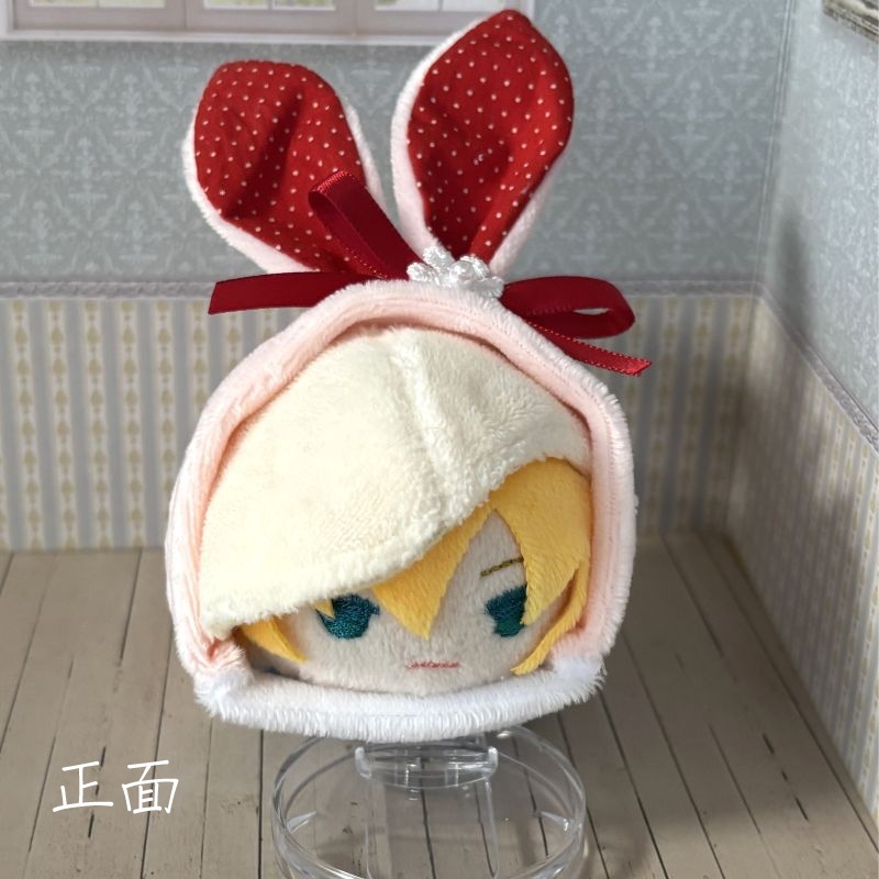 もちもちマスコット用ウサギの着ぐるみ(ホワイト&ピンク)