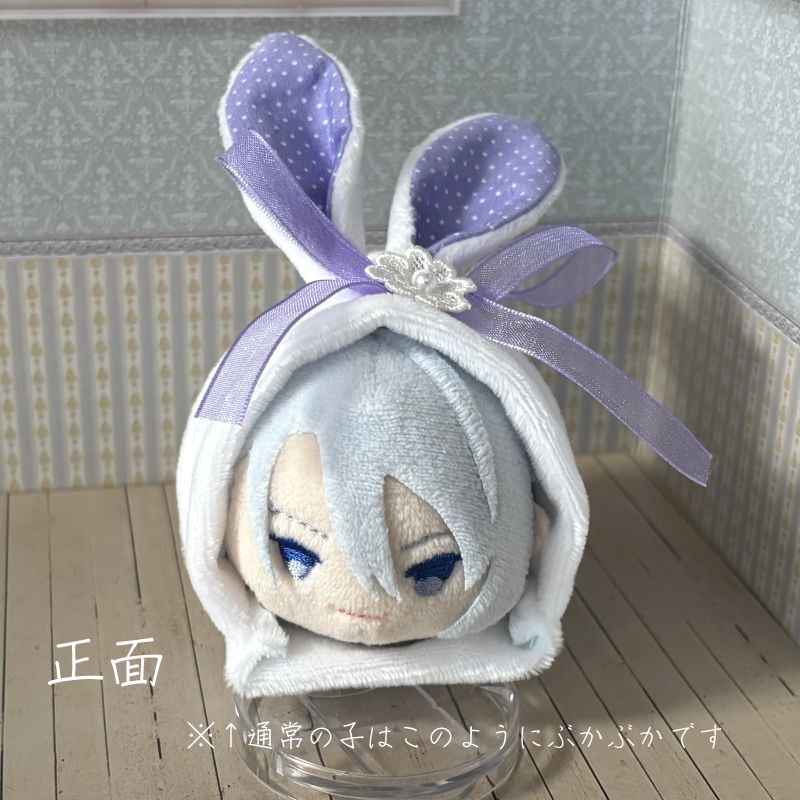 もちもちマスコット用ウサギの着ぐるみ(ホワイト&ピンク)